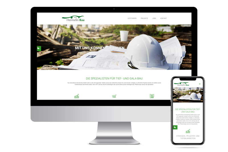 Website Hermelin Bau