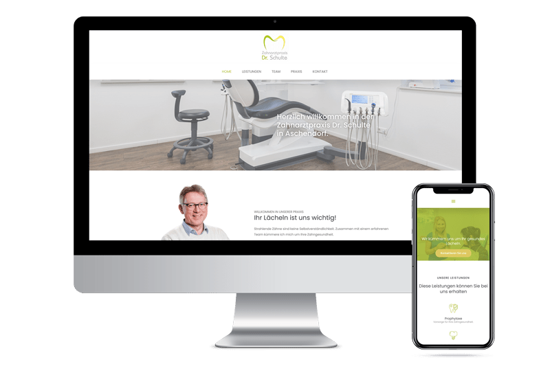 Website Zahnarzt Schulte