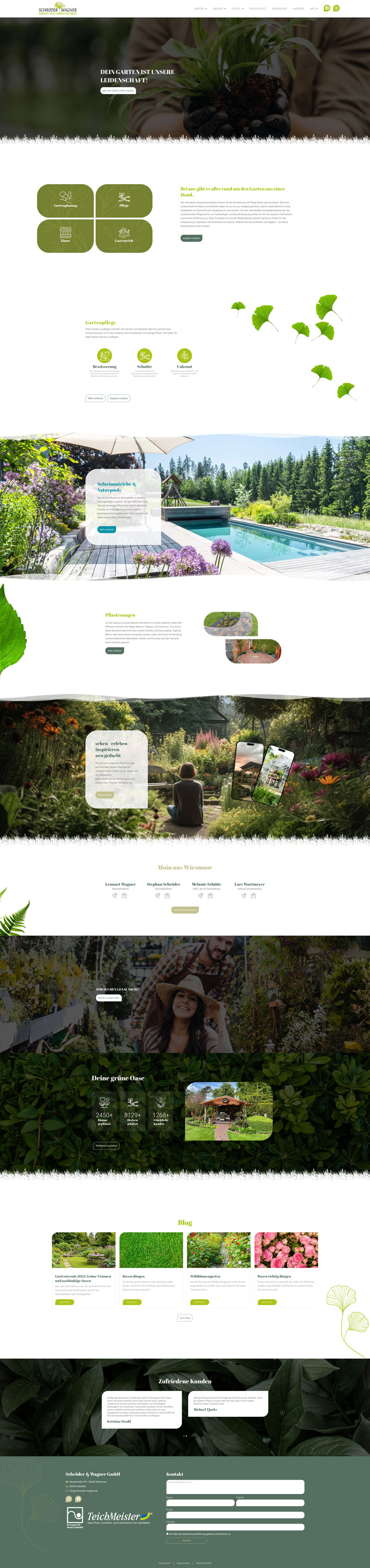 Screenshot der Website von Schröder und Wagner
